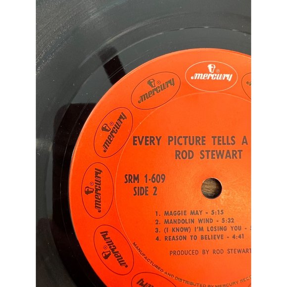 Rod Stewart "Every Picture Tells A Story" Vinyl Classic Edition Record SRM 1-609 - Picture 6 of 7